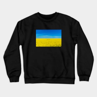 Ukraine national flag landscape - Landscape resembling Ukrainian Flag Crewneck Sweatshirt